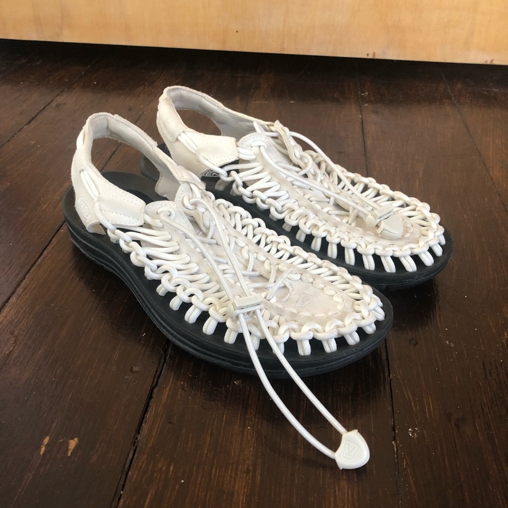 Keen unkeen strappy white sandal